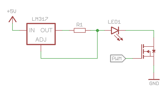 LM317 current regulator circuit